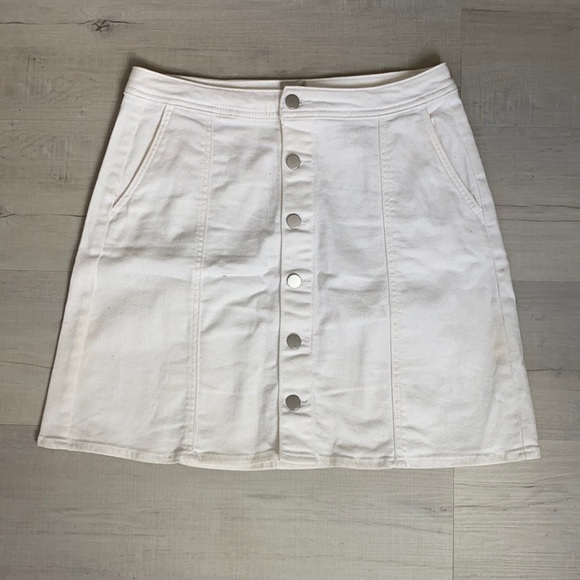 Dresses & Skirts - White Jean Skirt